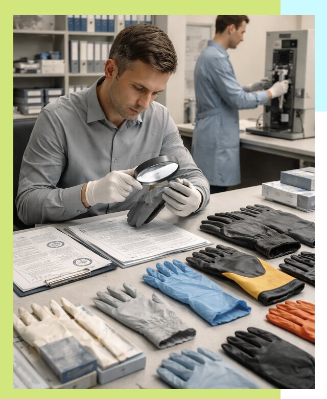 Сертификация перчаток и средств защиты продукции в Юбилейном