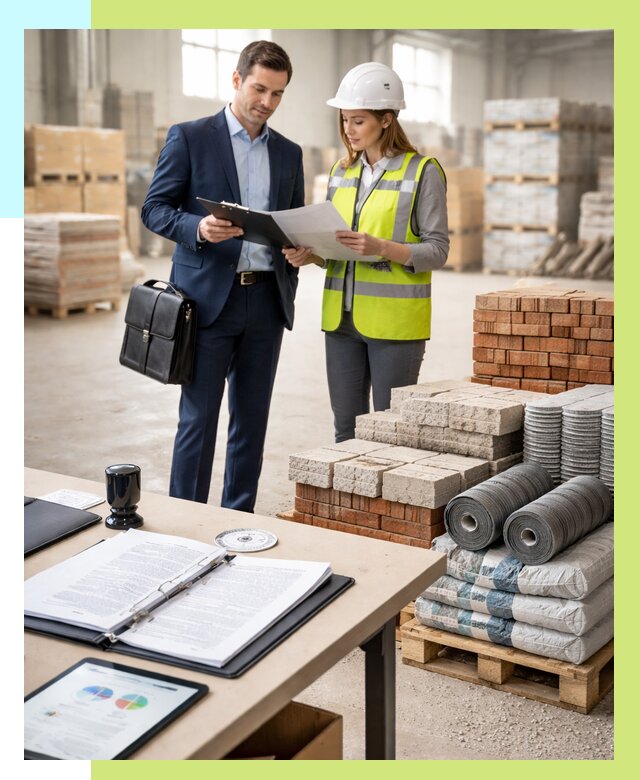 Сертификация строительных материалов в Юбилейном от 20606 р. Алешин-Юбл