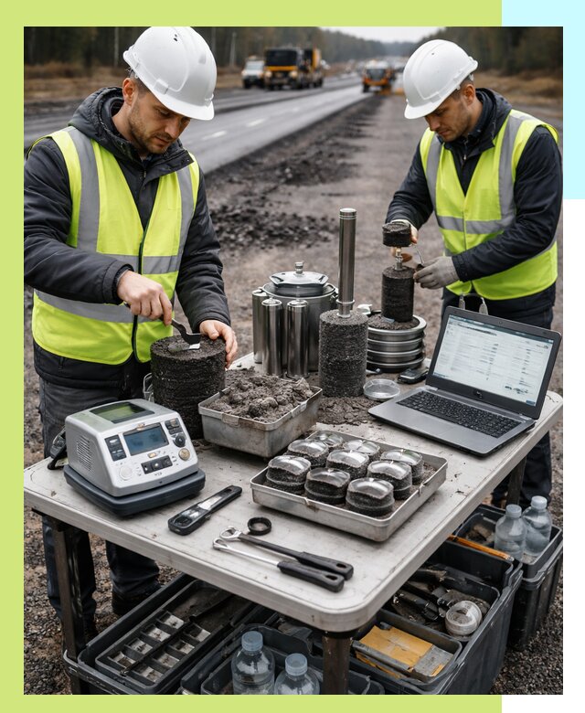 Сертификация асфальта: испытания и подтверждение в Юбилейном