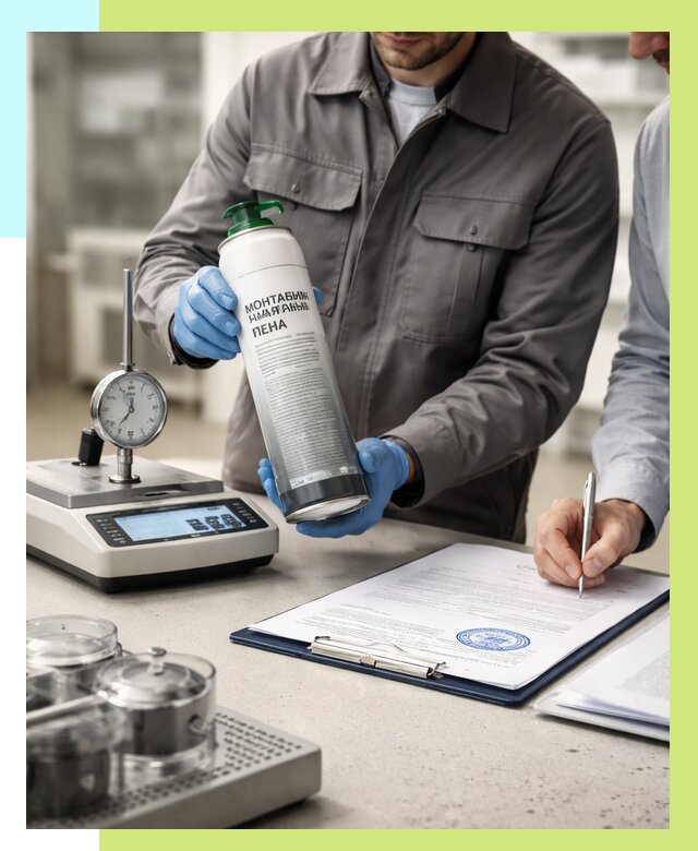 Сертификация монтажной пены в Юбилейном от 15455 р. | Алешин-Юбл