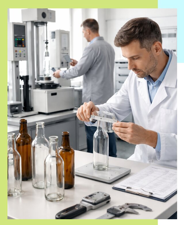 Сертификация стеклянных бутылок и сопутствующей упаковки в Юбилейном