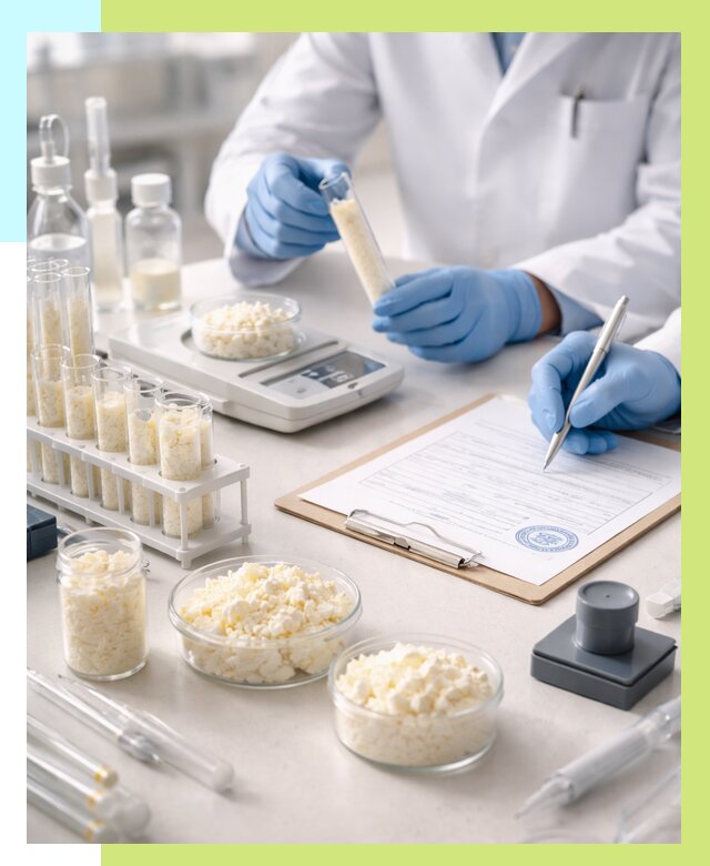 Сертификация творога в Юбилейном от 12364 р. под ключ | Алешин-Юбл