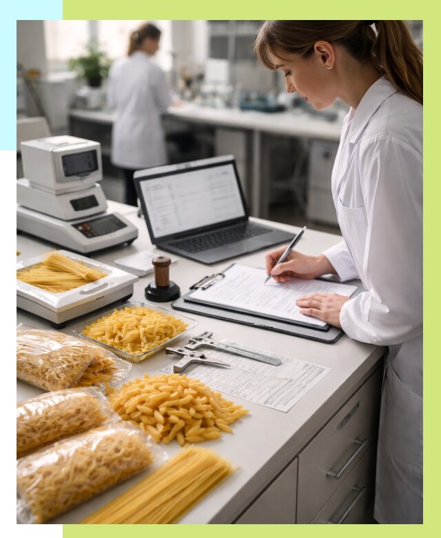 Сертификация макаронных изделий в Юбилейном от 15455 р. | Алешин-Юбл