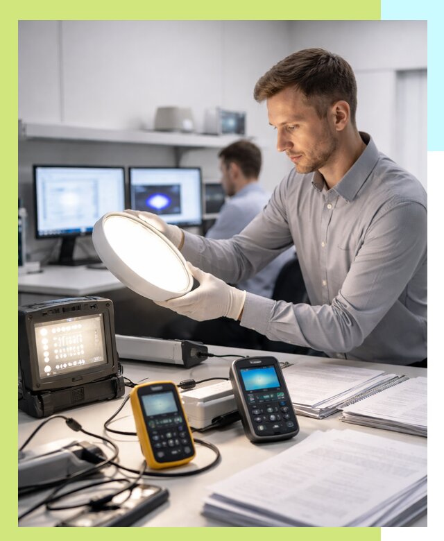 Сертификация светильников в Юбилейном: испытания и оформление