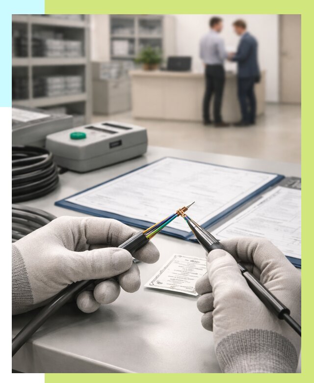 Сертификация провода в Юбилейном от 18545 р. в Алешин-Юбл