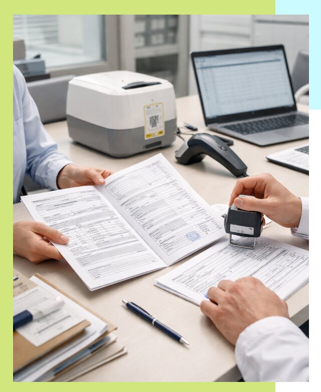 Оформление паспорта на товар и сопроводительных документов в Юбилейном