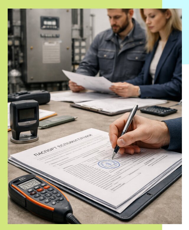 Оформление паспорта эксплуатации оборудования в Юбилейном