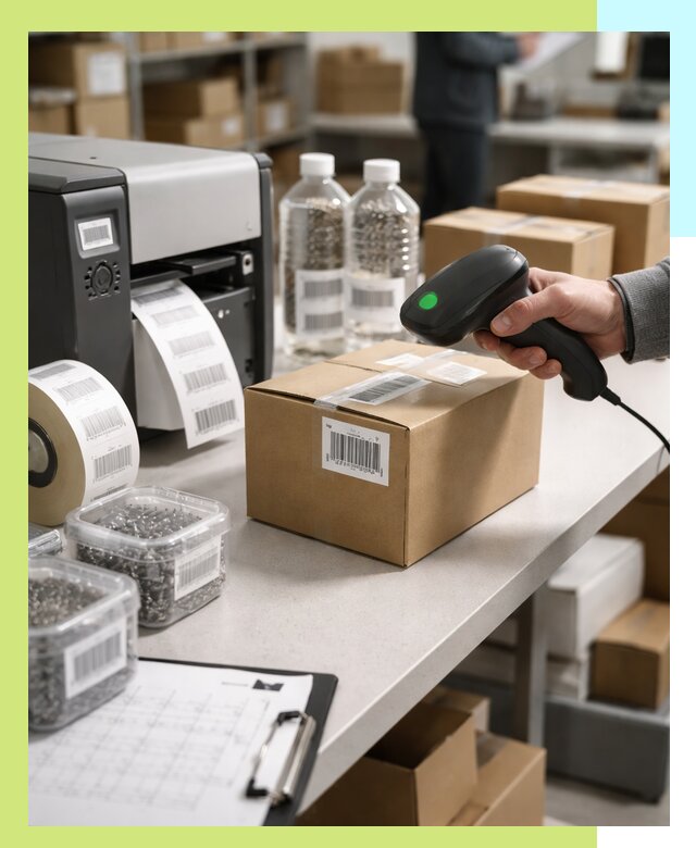 Штрихкодирование продукции и маркировка для продажи в Юбилейном