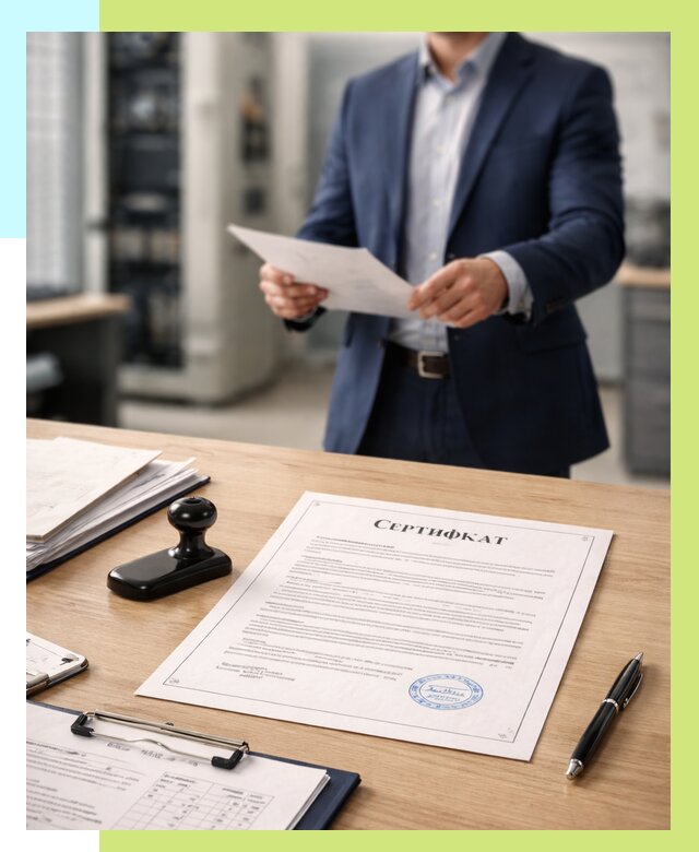 Сертификат на оборудование в Юбилейном от 15455 р. | Алешин-Юбл