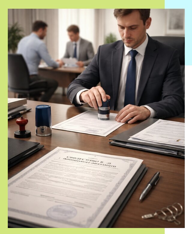 Оформление свидетельства о государственной регистрации в Юбилейном