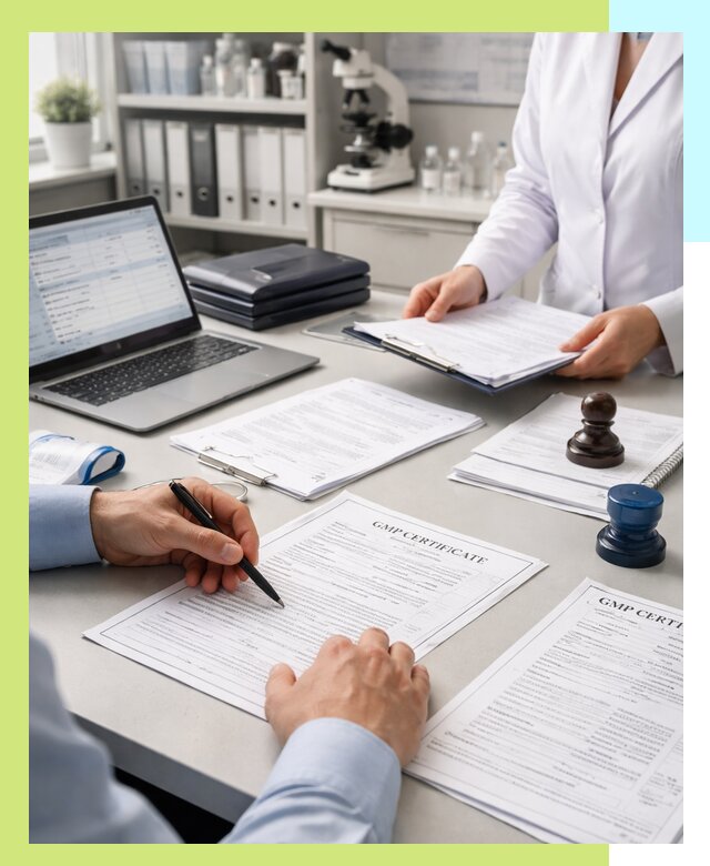 Оформление сертификата GMP в Юбилейном для фармпроизводства