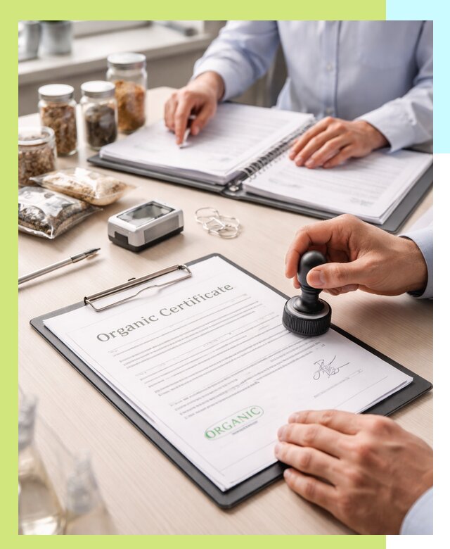 Получение органик сертификата для продукции в Юбилейном