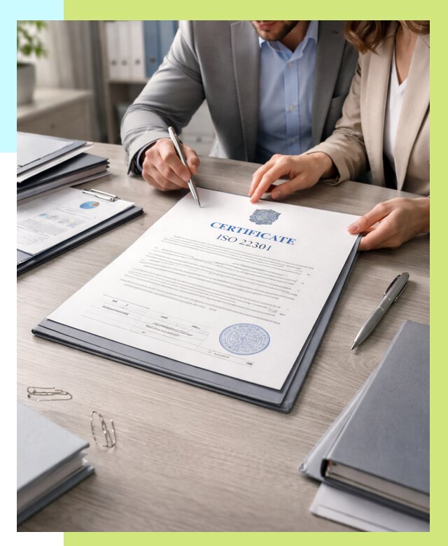 Сертификат ISO 22301 в Юбилейном от 46364 р. | Алешин-Юбл срочно