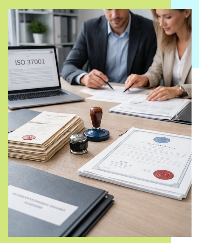 Получение сертификата ISO 37001 по системе борьбы с коррупцией в Юбилейном